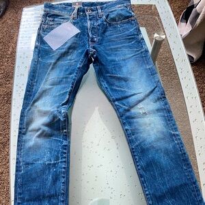 Men's “G Star Raw” BlueJeans, W28, L 32; 3301 tapered, (NWT)